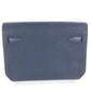 HERMES Kelly Depeche 25 Second Bag Pouch Bag Flap Clutch Bag Togo Unisex Navy