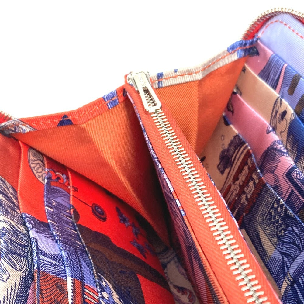 HERMES Azap Long Silk-in Wallet, Long Wallet with Round Zipper, Epson Women's Capucines, Orange