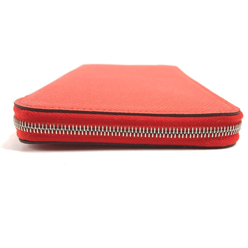 HERMES Azap Long Silk-in Wallet, Long Wallet with Round Zipper, Epson Women's Capucines, Orange