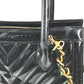 CHANEL Vintage V-Stitch 2-Way Bag, Coco Ball CC, Coco Mark Logo, Shoulder Bag, Handbag, Tote Bag, Patent Leather, Women's, Black