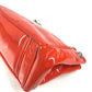 CHANEL CC Coco Mark Logo 2.55 Hardware Logo Shoulder Bag Double Chain Flap Shoulder Bag Patent Leather Women's Red and Orange