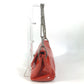CHANEL CC Coco Mark Logo 2.55 Hardware Logo Shoulder Bag Double Chain Flap Shoulder Bag Patent Leather Women's Red and Orange
