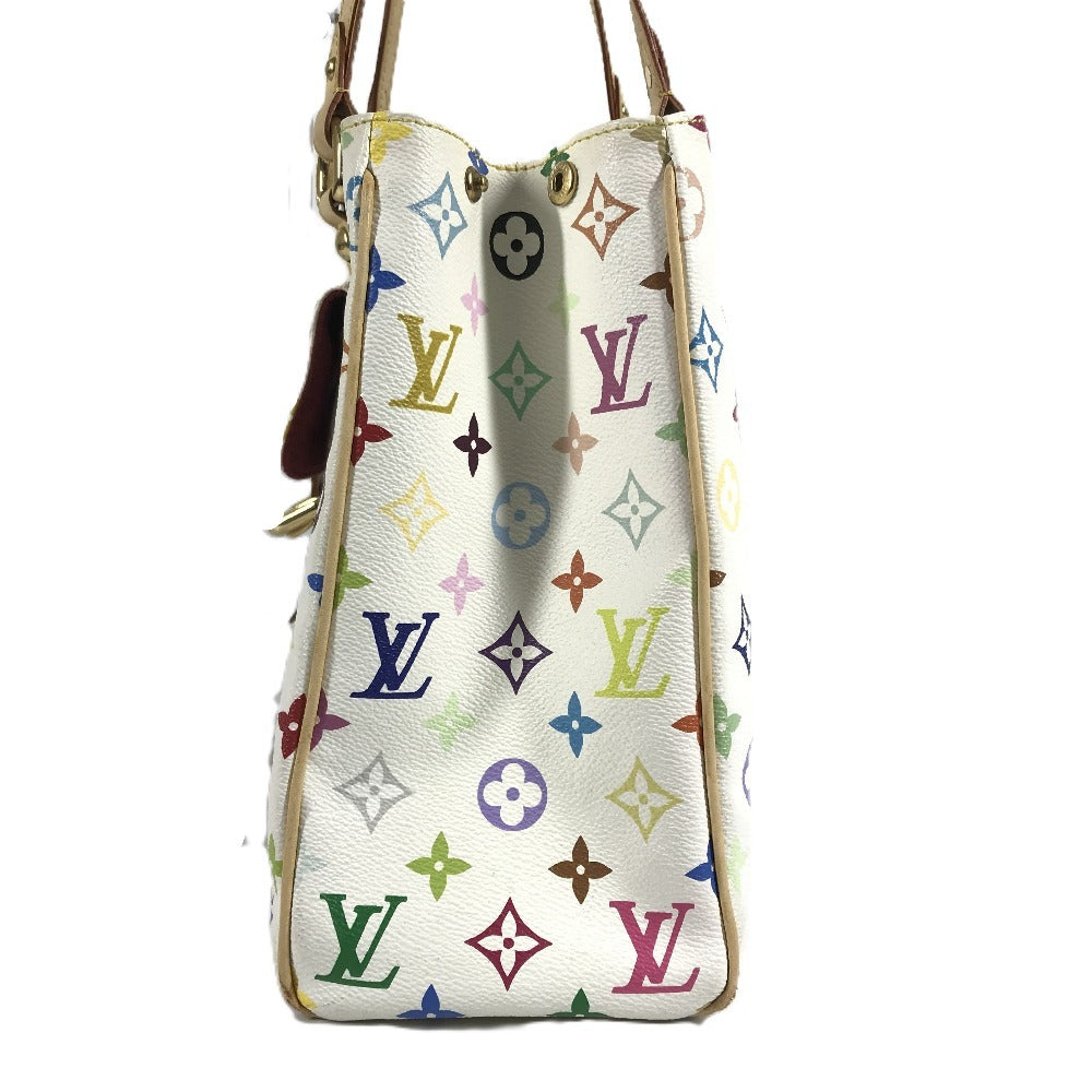 LOUIS VUITTON M40094 Monogram Multicolore Aurelia MM Shoulder Tote Bag in Monogram Multicolore Canvas, Women's, Brown and White