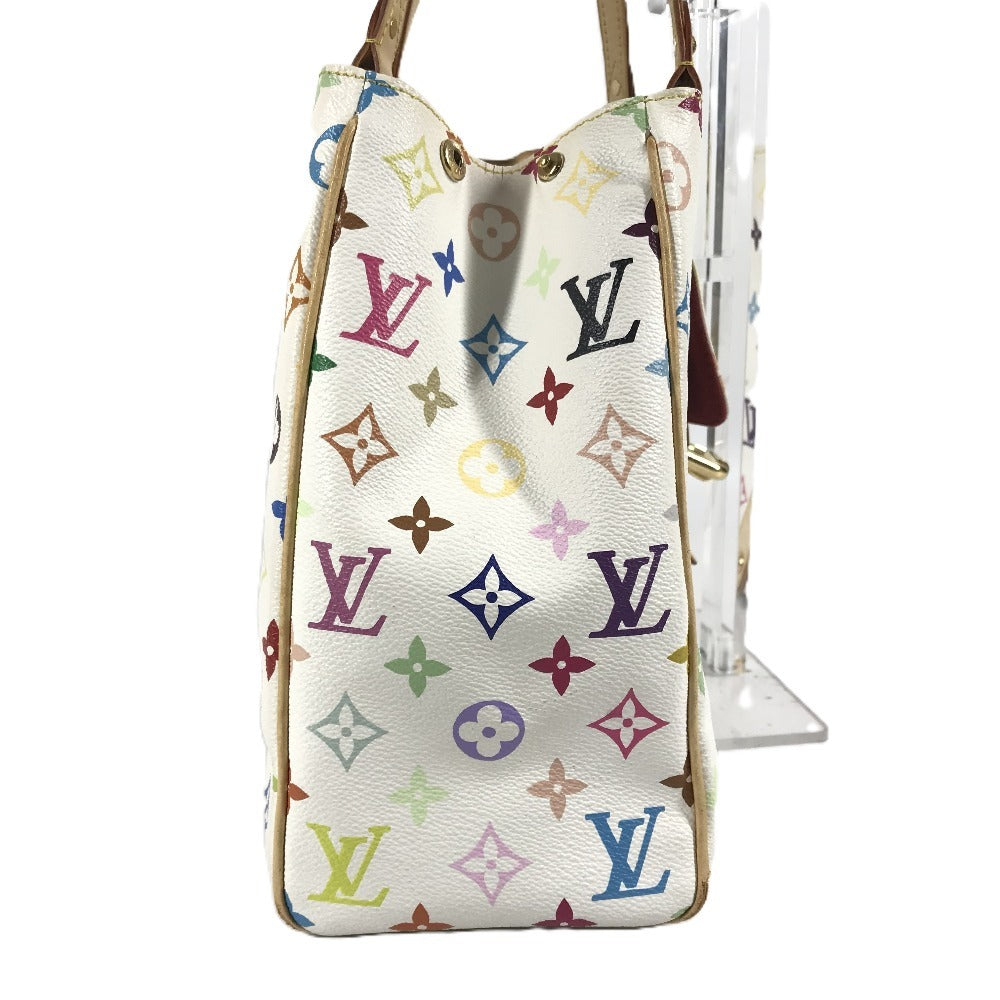 LOUIS VUITTON M40094 Monogram Multicolore Aurelia MM Shoulder Tote Bag in Monogram Multicolore Canvas, Women's, Brown and White