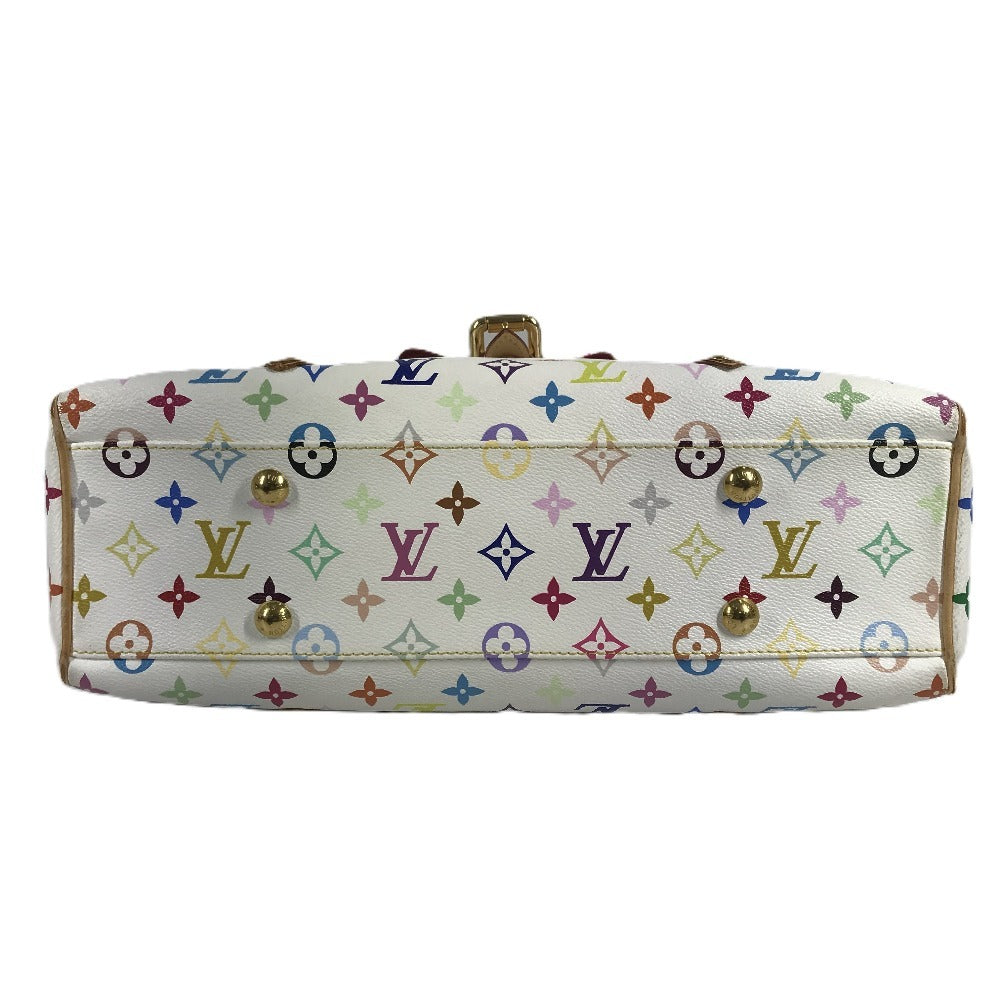 LOUIS VUITTON M40094 Monogram Multicolore Aurelia MM Shoulder Tote Bag in Monogram Multicolore Canvas, Women's, Brown and White