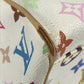 LOUIS VUITTON M40094 Monogram Multicolore Aurelia MM Shoulder Tote Bag in Monogram Multicolore Canvas, Women's, Brown and White