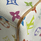 LOUIS VUITTON M40094 Monogram Multicolore Aurelia MM Shoulder Tote Bag in Monogram Multicolore Canvas, Women's, Brown and White