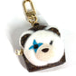 LOUIS VUITTON M02128 Monogram Fur Bag Charm Adorable Bear Bag Charm Bear Backpack Pouch Keychain Monogram Canvas Unisex Brown