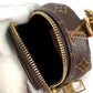 LOUIS VUITTON M02128 Monogram Fur Bag Charm Adorable Bear Bag Charm Bear Backpack Pouch Keychain Monogram Canvas Unisex Brown