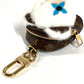 LOUIS VUITTON M02128 Monogram Fur Bag Charm Adorable Bear Bag Charm Bear Backpack Pouch Keychain Monogram Canvas Unisex Brown
