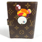 LOUIS VUITTON R20011 Monogram Panda Takashi Murakami Agenda PM System Planner, Stationery, Monogram Canvas, Unisex, Brown