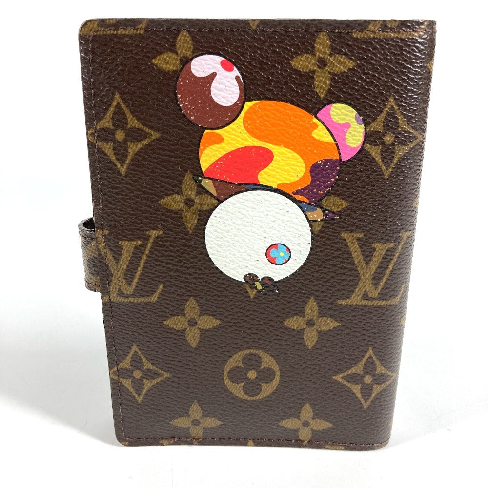 LOUIS VUITTON R20011 Monogram Panda Takashi Murakami Agenda PM System Planner, Stationery, Monogram Canvas, Unisex, Brown