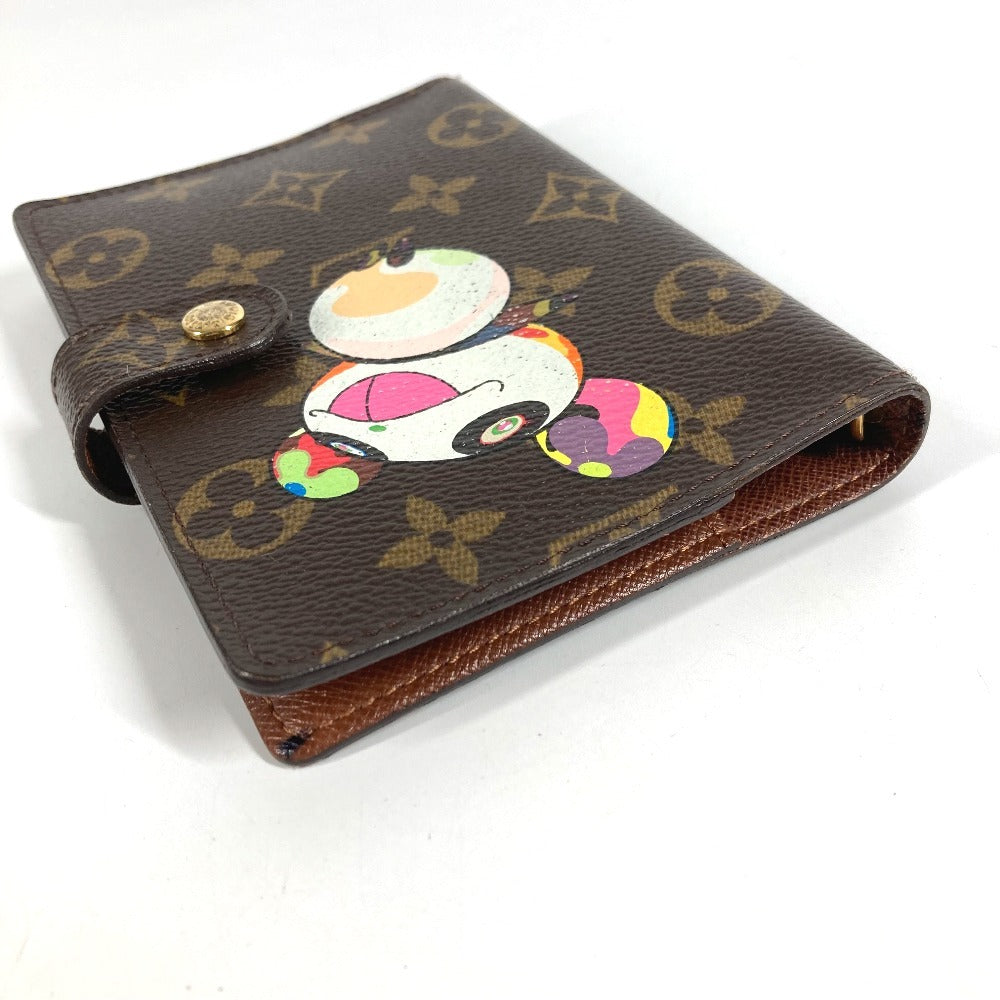 LOUIS VUITTON R20011 Monogram Panda Takashi Murakami Agenda PM System Planner, Stationery, Monogram Canvas, Unisex, Brown