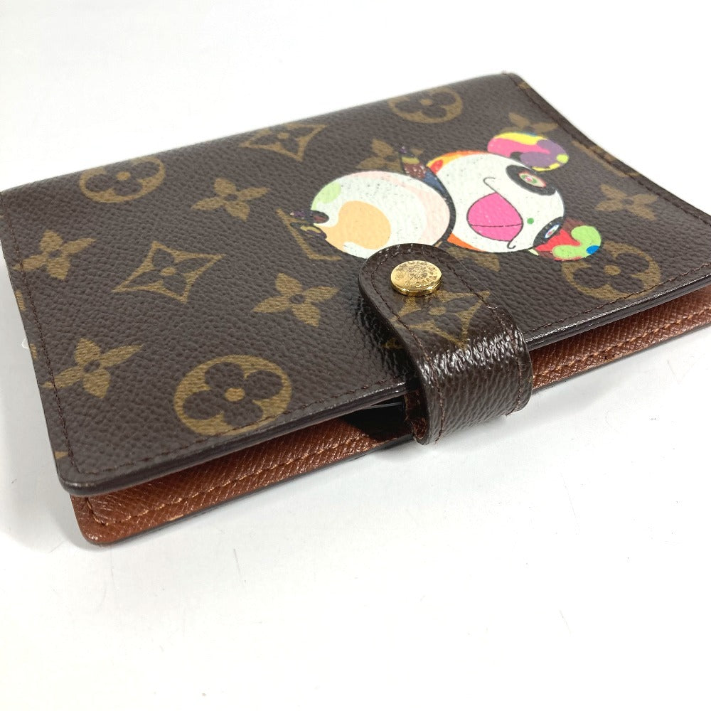 LOUIS VUITTON R20011 Monogram Panda Takashi Murakami Agenda PM System Planner, Stationery, Monogram Canvas, Unisex, Brown
