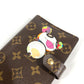 LOUIS VUITTON R20011 Monogram Panda Takashi Murakami Agenda PM System Planner, Stationery, Monogram Canvas, Unisex, Brown