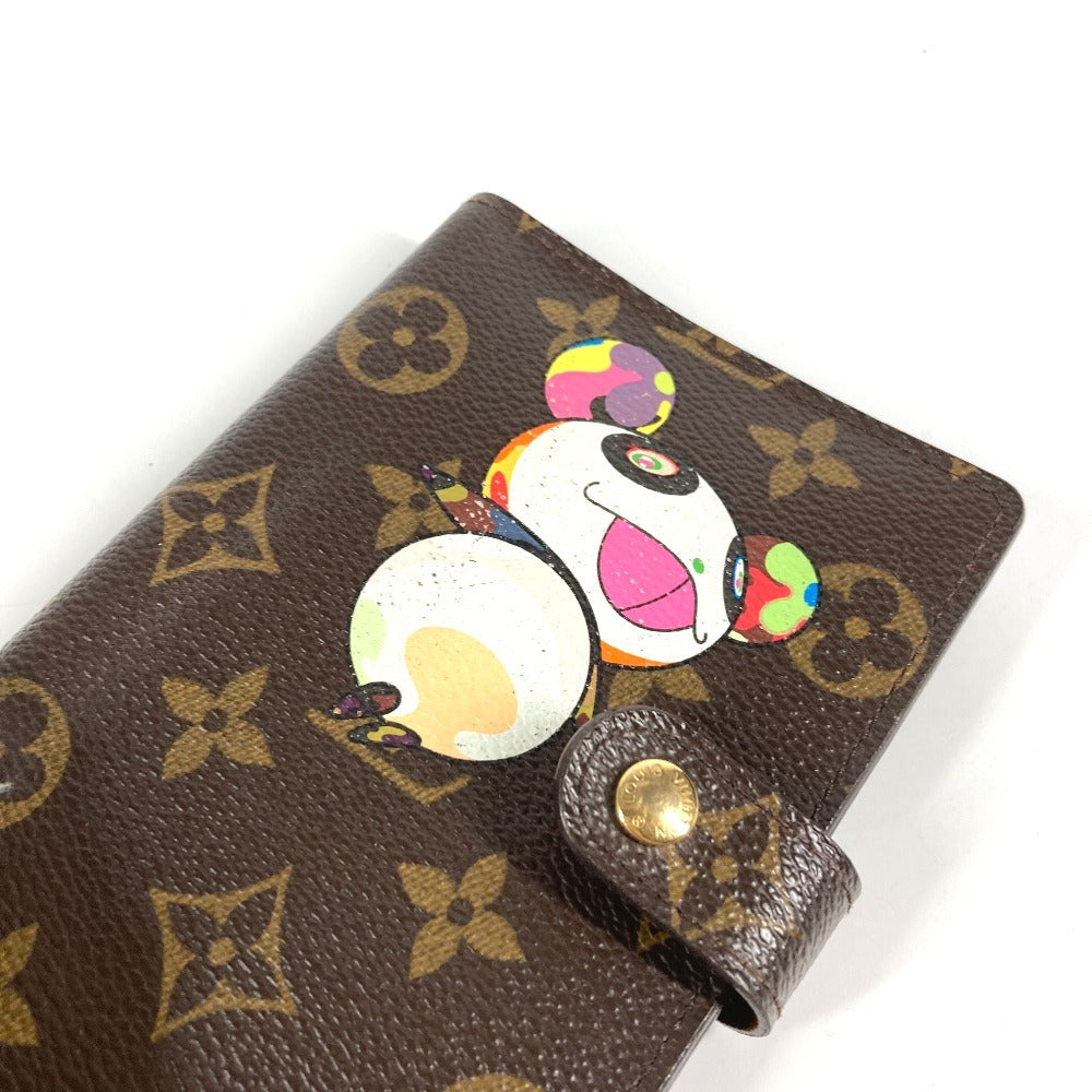 LOUIS VUITTON R20011 Monogram Panda Takashi Murakami Agenda PM System Planner, Stationery, Monogram Canvas, Unisex, Brown