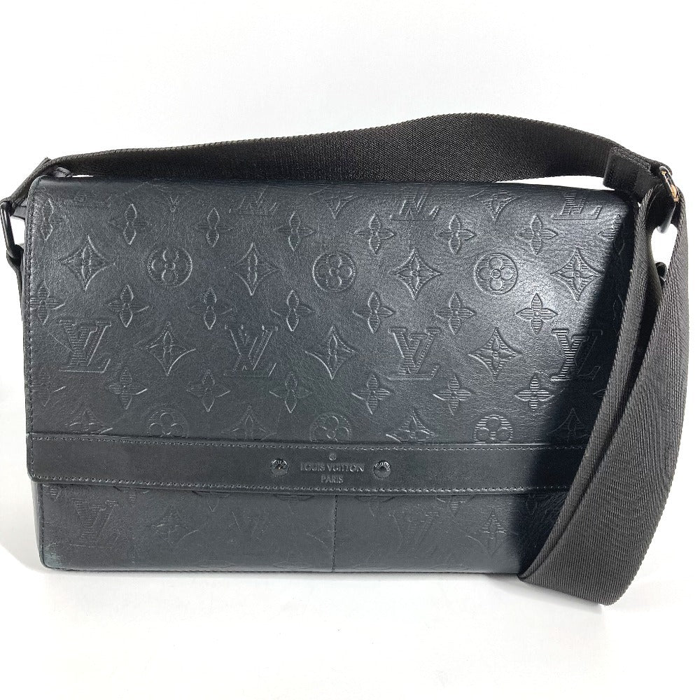 LOUIS VUITTON M44729 モノグラムシャドウ スプリンターメッセンジャー カバン 肩掛け フラップ メッセンジャーバッグ ショルダーバッグ モノグラムシャドウレザー ユニセックス ブラック
