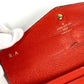 LOUIS VUITTON M60302 Monogram Empreinte Portefeuille Curieuse Bi-fold Flap Long Wallet with Coin Case, Monogram Empreinte Leather, Unisex, Orian Red