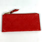 LOUIS VUITTON M60302 Monogram Empreinte Portefeuille Curieuse Bi-fold Flap Long Wallet with Coin Case, Monogram Empreinte Leather, Unisex, Orian Red