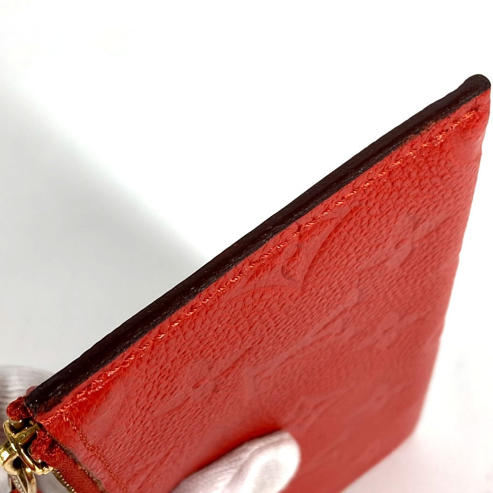 LOUIS VUITTON M60302 Monogram Empreinte Portefeuille Curieuse Bi-fold Flap Long Wallet with Coin Case, Monogram Empreinte Leather, Unisex, Orian Red