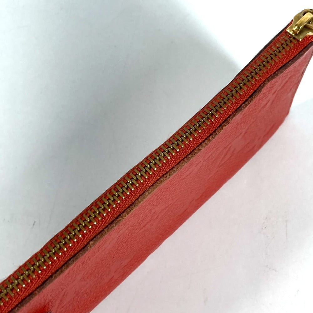 LOUIS VUITTON M60302 Monogram Empreinte Portefeuille Curieuse Bi-fold Flap Long Wallet with Coin Case, Monogram Empreinte Leather, Unisex, Orian Red