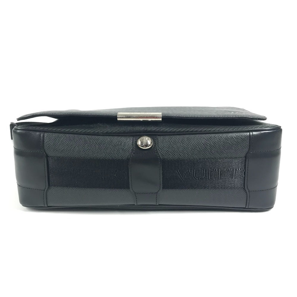 LOUIS VUITTON M30142 Taiga Victor Bag, Crossbody Messenger Bag, Flap Shoulder Bag, Taiga Leather, Unisex, Black