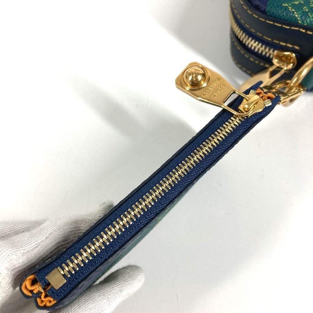 LOUIS VUITTON M26026 2025LV FALL モノグラム･ヘリテージ トリオ･メッセンジャー 大・小ポーチのみ ポーチ クラッチバッグ コインケース 財布 セカンドバッグ ユニセックス ブルーストライプ グリーン
