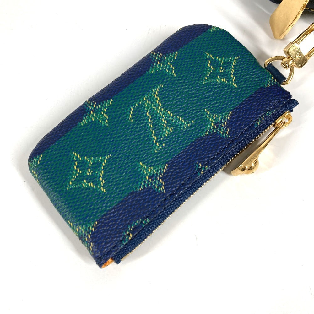 LOUIS VUITTON M26026 2025LV FALL モノグラム･ヘリテージ トリオ･メッセンジャー 大・小ポーチのみ ポーチ クラッチバッグ コインケース 財布 セカンドバッグ ユニセックス ブルーストライプ グリーン