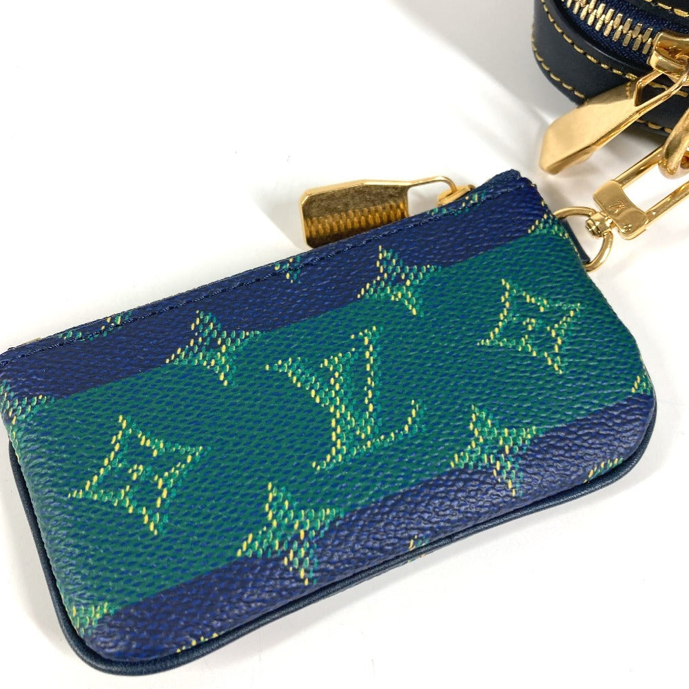 LOUIS VUITTON M26026 2025LV FALL モノグラム･ヘリテージ トリオ･メッセンジャー 大・小ポーチのみ ポーチ クラッチバッグ コインケース 財布 セカンドバッグ ユニセックス ブルーストライプ グリーン