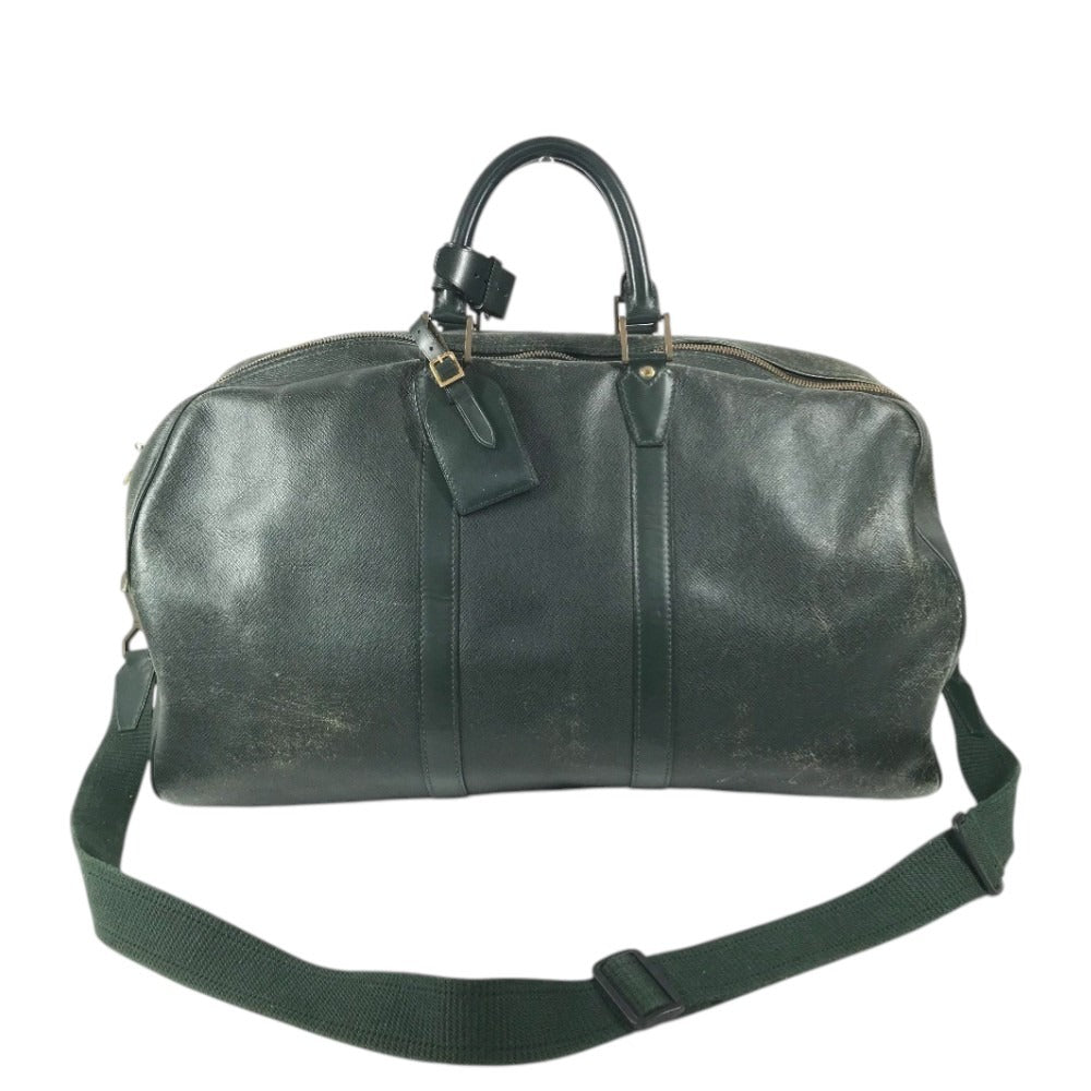 LOUIS VUITTON M30114 Taiga Kendall GM Handbag, Travel Bag, Boston Bag, Taiga Leather, Men's, Khaki