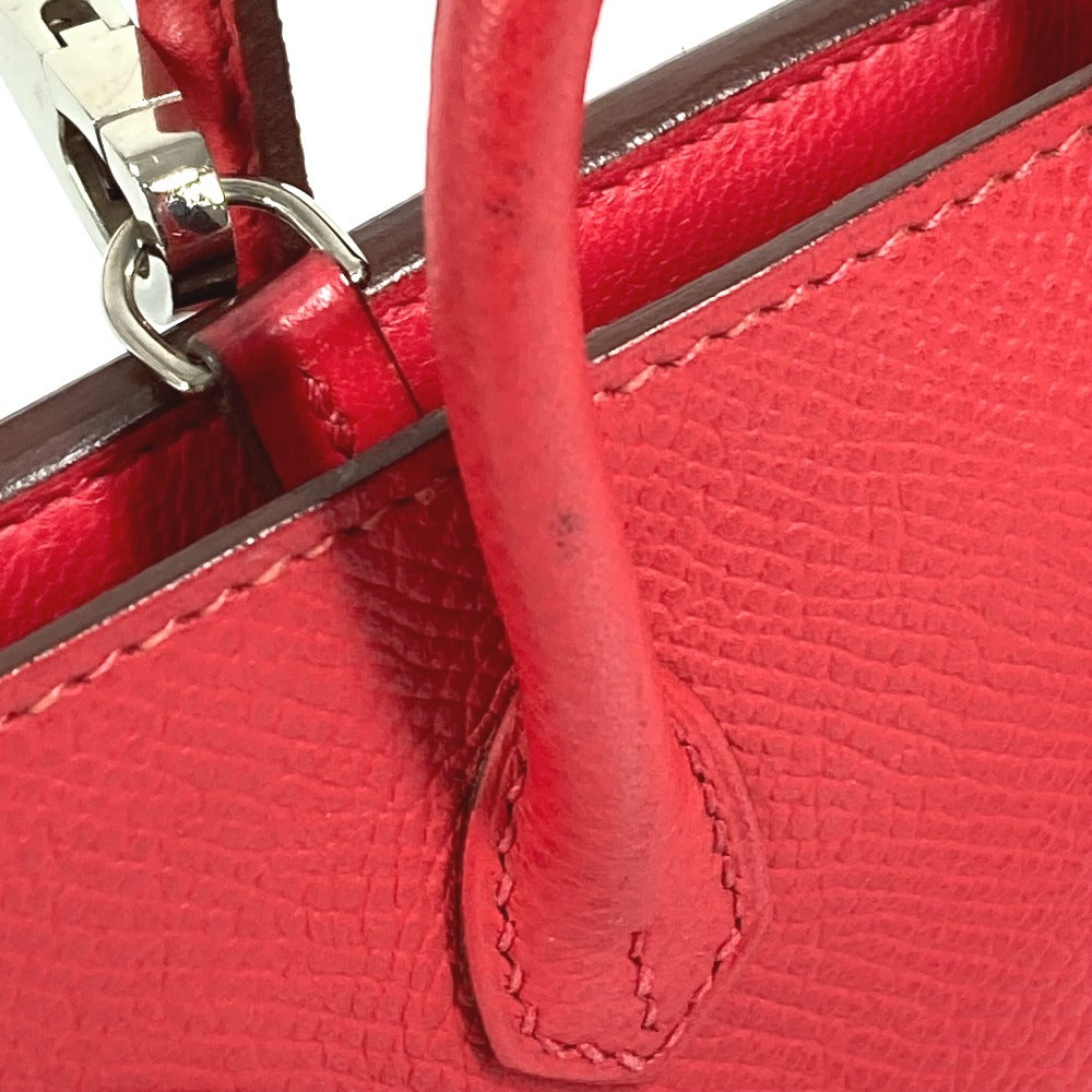 HERMES Tiny Birkin 2-Way Bag Shoulder Bag/Handbag Leather Women's Red