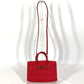 HERMES Tiny Birkin 2-Way Bag Shoulder Bag/Handbag Leather Women's Red
