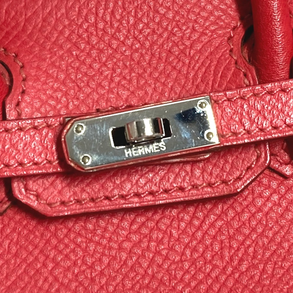 HERMES Tiny Birkin 2-Way Bag Shoulder Bag/Handbag Leather Women's Red