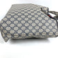 GUCCI 211134 GG Supreme Sherry Line GG Logo Shoulder Tote Bag in GG Supreme Canvas, Unisex, Navy