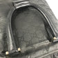 GUCCI 012-0380 Logo GG Vertical Tote Bag, Handbag, Nylon, Unisex, Black