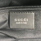 GUCCI 012-0380 Logo GG Vertical Tote Bag, Handbag, Nylon, Unisex, Black