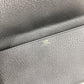 HERMES Pochette Medor Logo Pouch, Second Bag, Clutch Bag, Leather, Unisex, Black