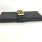 HERMES Pochette Medor Logo Pouch, Second Bag, Clutch Bag, Leather, Unisex, Black
