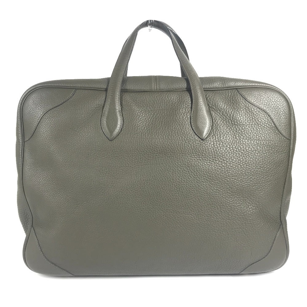 HERMES Victoria 50 Victoria 50 Bag Handbag Tote Bag Travel Bag Boston Bag Taurillon Clemence Unisex Khaki