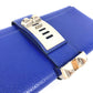 HERMES Pochette Medor Logo Pouch Second Bag Clutch Bag Leather Unisex Blue