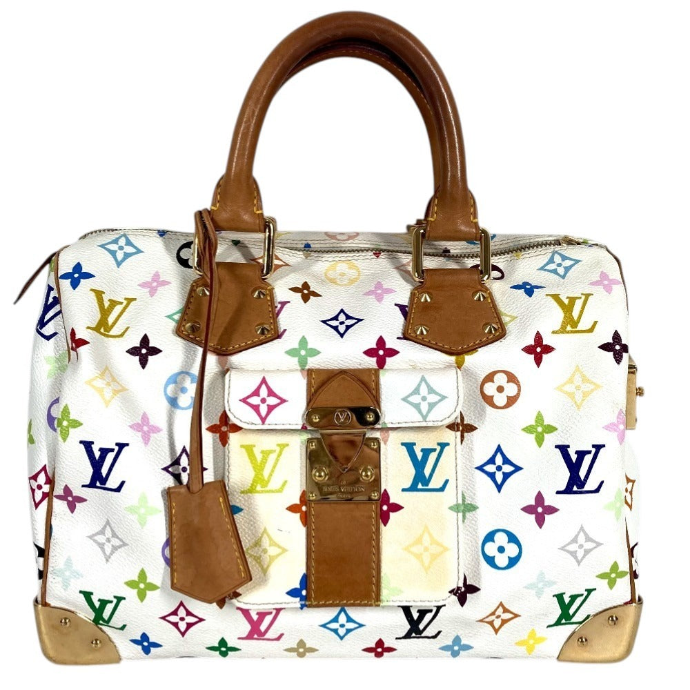LOUIS VUITTON M92643 Monogram Multicolore Speedy 30 Mini Boston Bag/Handbag in Monogram Multicolore Canvas, Women's, Brown/White