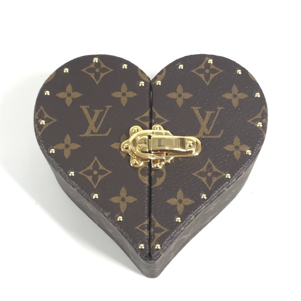 LOUIS VUITTON M27835 Monogram Ecrin Coeur Tray Interior Heart Trinket Box Monogram Canvas Unisex Brown
