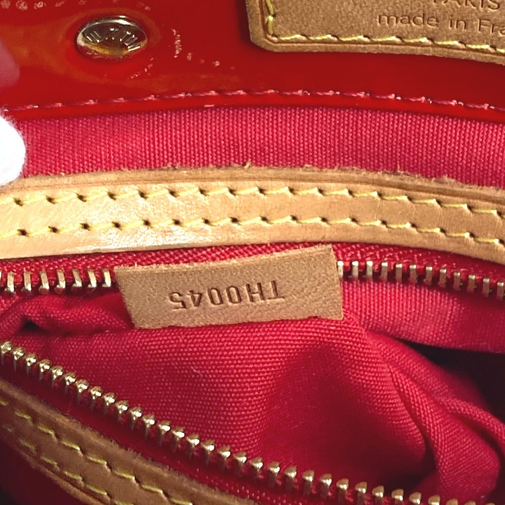 LOUIS VUITTON M91088 Monogram Vernis Reed PM Tote Bag/Handbag in Monogram Vernis Canvas, Unisex, Rouge Red