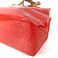 LOUIS VUITTON M91088 Monogram Vernis Reed PM Tote Bag/Handbag in Monogram Vernis Canvas, Unisex, Rouge Red