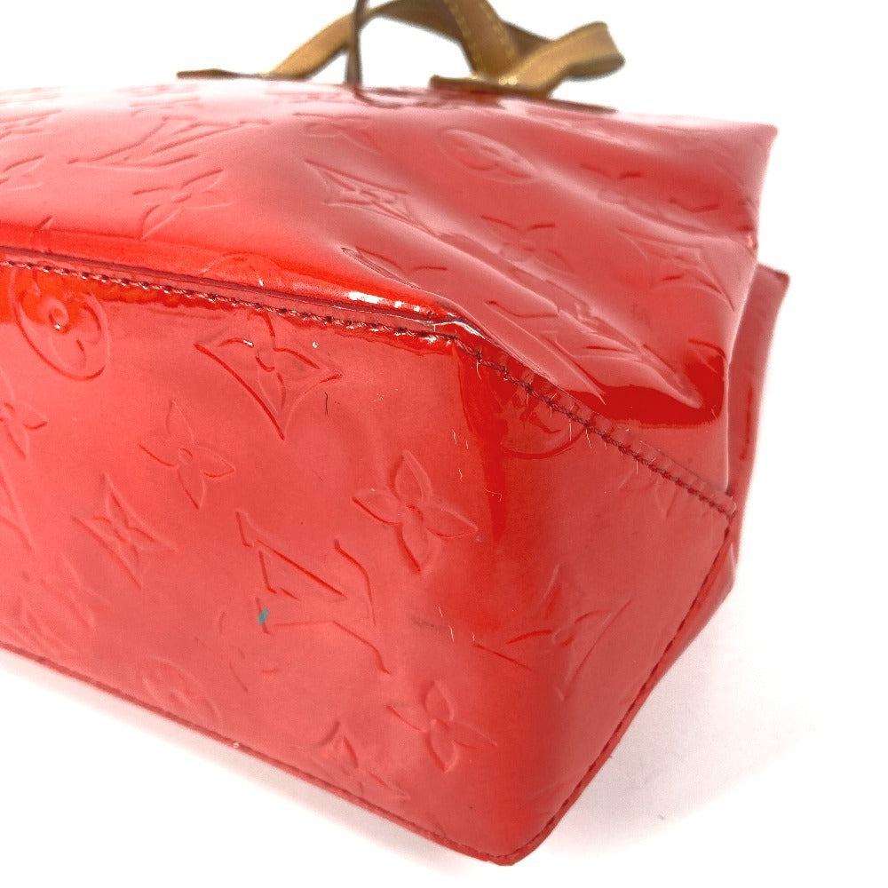 LOUIS VUITTON M91088 Monogram Vernis Reed PM Tote Bag/Handbag in Monogram Vernis Canvas, Unisex, Rouge Red