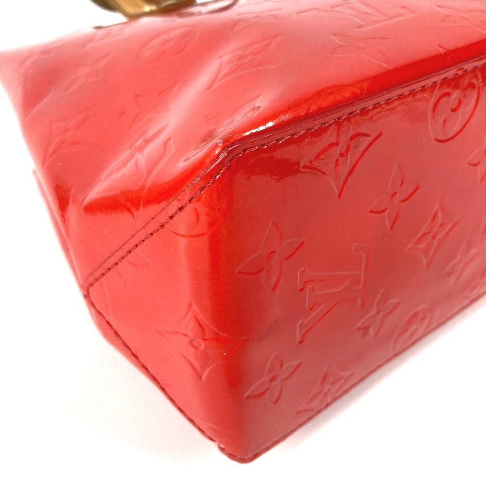 LOUIS VUITTON M91088 Monogram Vernis Reed PM Tote Bag/Handbag in Monogram Vernis Canvas, Unisex, Rouge Red