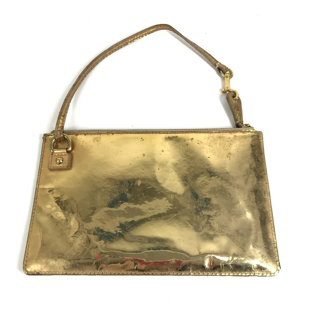 LOUIS VUITTON M95278 Monogram Miroir Pochette Plat Pouch Shoulder Bag Clutch Bag 2-Way Bag Handbag Leather Unisex Gold