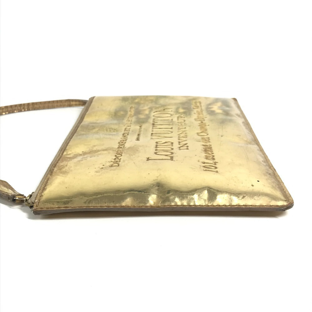 LOUIS VUITTON M95278 Monogram Miroir Pochette Plat Pouch Shoulder Bag Clutch Bag 2-Way Bag Handbag Leather Unisex Gold