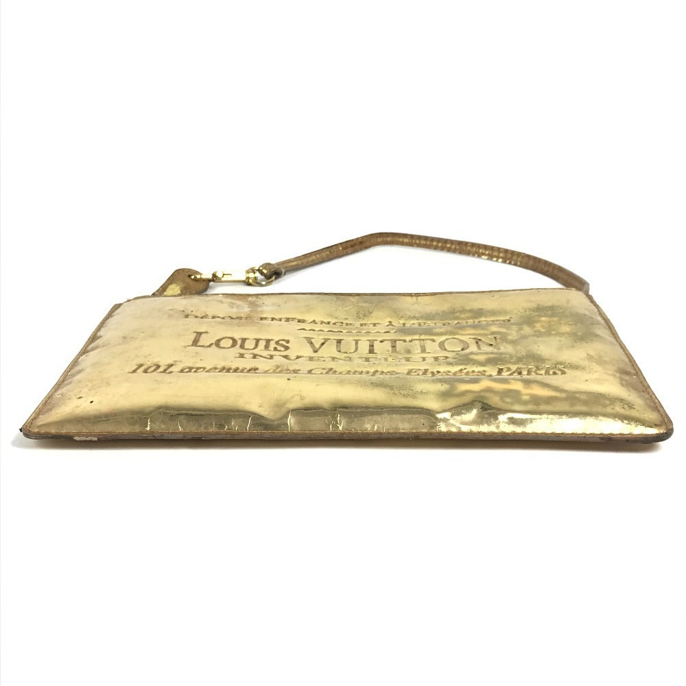 LOUIS VUITTON M95278 Monogram Miroir Pochette Plat Pouch Shoulder Bag Clutch Bag 2-Way Bag Handbag Leather Unisex Gold