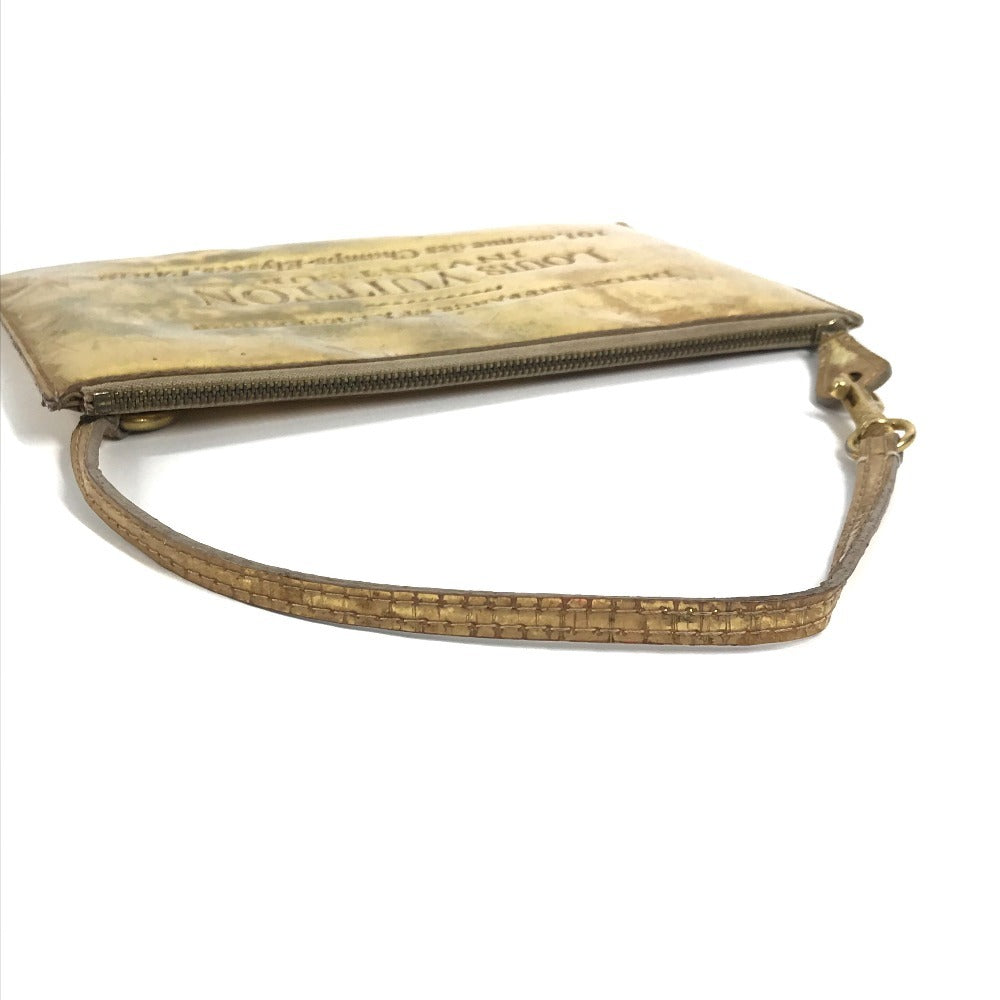 LOUIS VUITTON M95278 Monogram Miroir Pochette Plat Pouch Shoulder Bag Clutch Bag 2-Way Bag Handbag Leather Unisex Gold